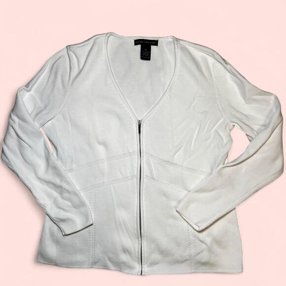 White zip up sweater elena solano - Picture 1 of 4